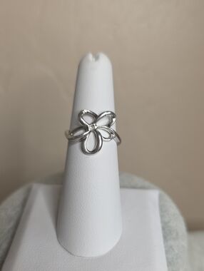 925 Silver Hot Diamonds Paradise Open Petal Ring DR092 Size 6